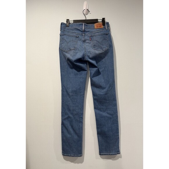 Levis 712 Slim Jeans Womens 28 Straight Leg Stretch Travel Mid Rise Light Wash - Picture 2 of 7